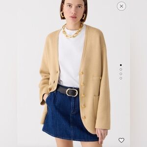 J crew long v-neck sweater blazer